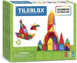 Tileblox zestaw tęczowy, 42 elementy