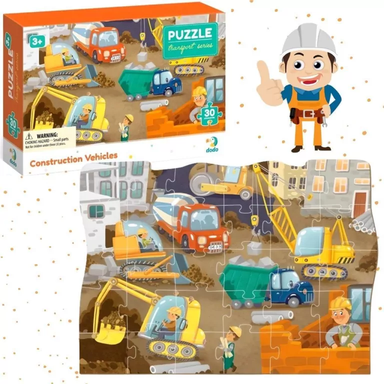 Puzzle 30. Maszyny budowlane - tantis.pl