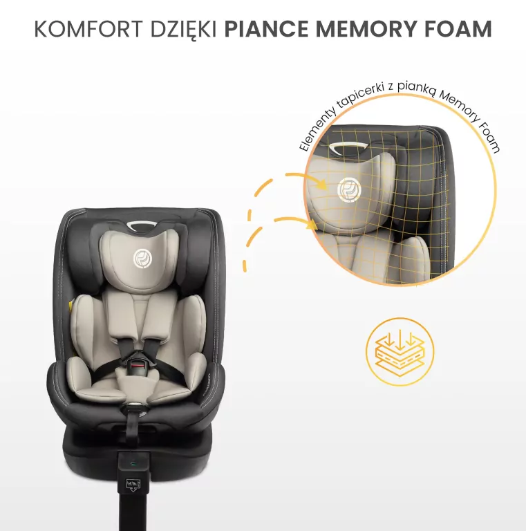 Caratero Fotelik Fortis I-Size burgundia (40-150cm) - tantis.pl