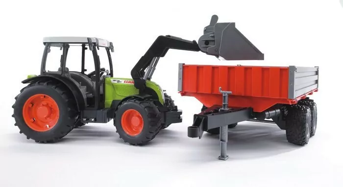 Traktor z ładowarką i przyczepą. Claas Nectis 267F 02112 BRUDER - tantis.pl