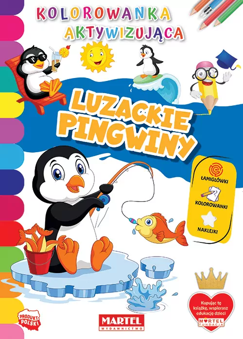 Luzackie pingwiny. Kolorowanka aktywizująca - tantis.pl