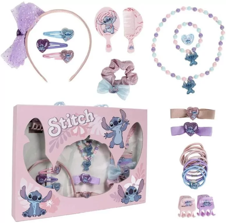 Zestaw akcesoriów do włosów - Stitch - tantis.pl