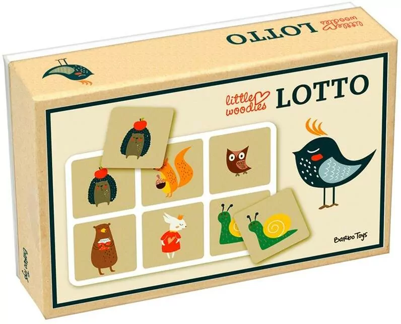 Lotto. Gra Planszowa dla Dzieci. Little Woodies - tantis.pl