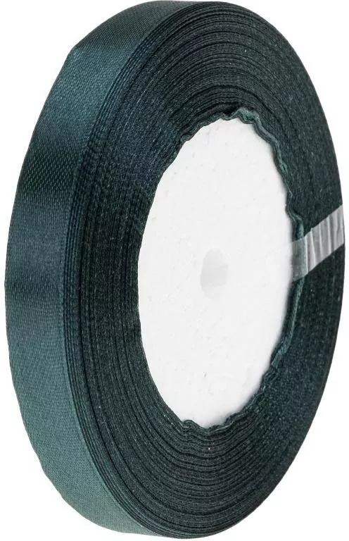 Wstążka satynowa 74 zieleń butelkowa 12mm/32m - tantis.pl