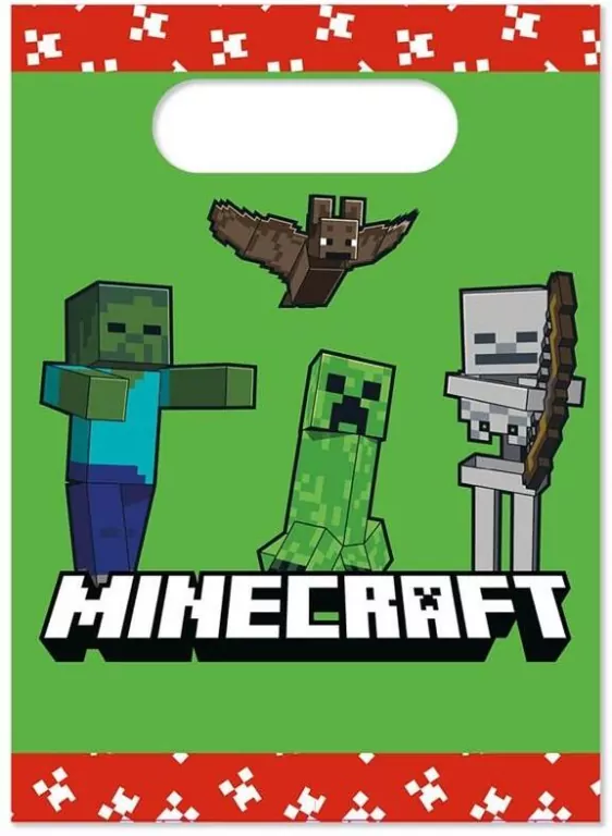 Torebki papierowe Minecraft - tantis.pl