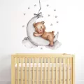 Naklejki na ścianę do pokoju dziecka miś na księży - tantis.pl