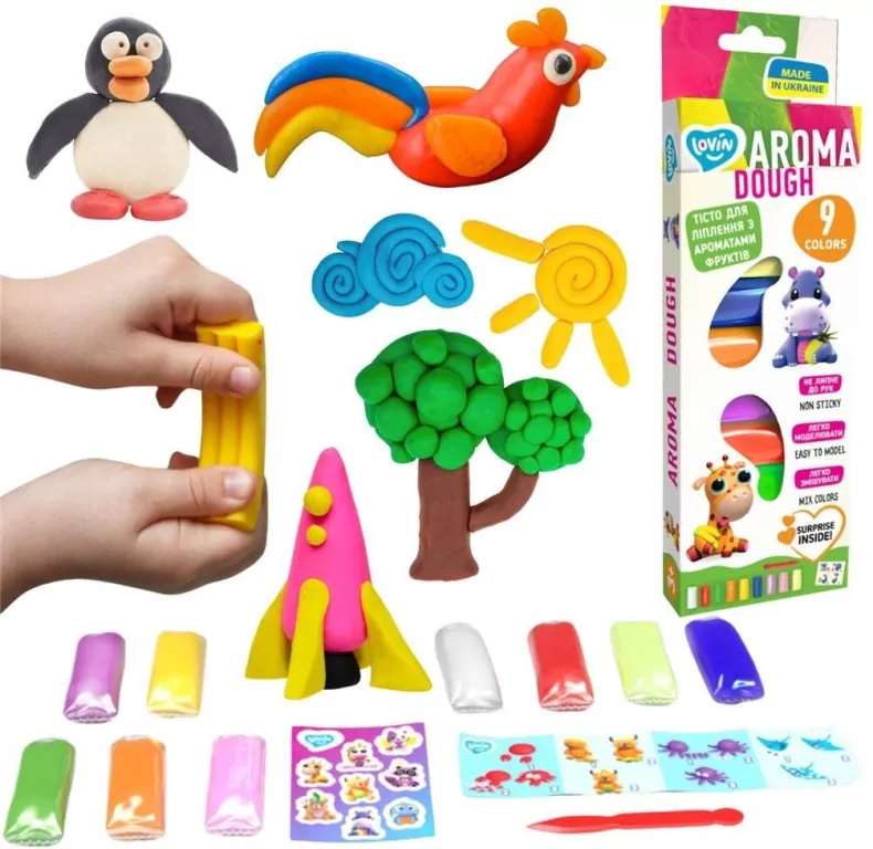 Plastelina Aroma 9 kolorów - tantis.pl