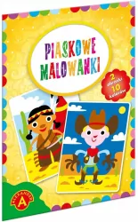 Piaskowe malowanki. Kowboj i Indianin