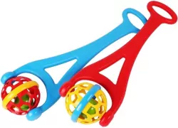 Grzechotka do pchania z rączką