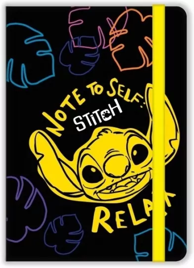 Notes A5 80k.linia z gumką Disney Black Stitch wzór 2 - tantis.pl