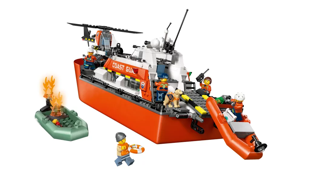 LEGO® City. Łódź ratunkowa i helikopter 60504 - tantis.pl