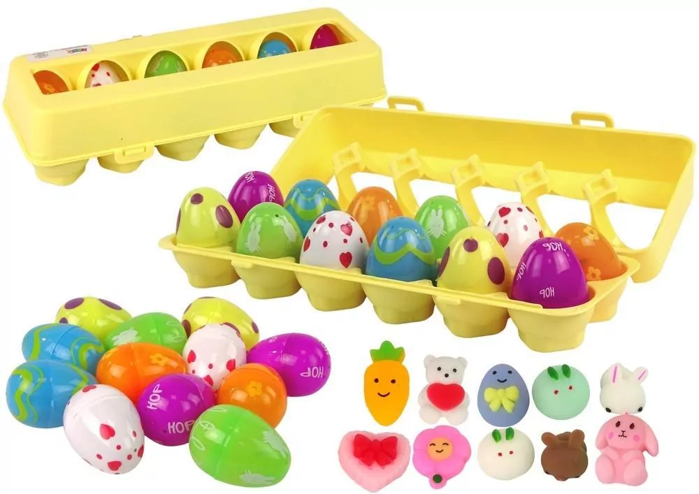 Jajka Wielkanocne Squishy 12szt - tantis.pl