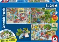 Puzzle 3x24 Straż pożarna - tantis.pl