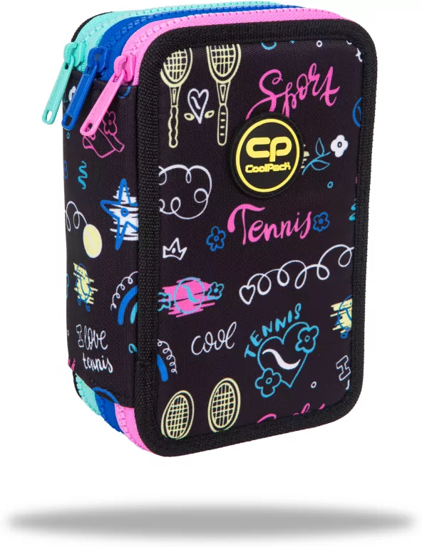 Piórnik 3-komorowy. Coolpack. Jumper 3. Tennis star - tantis.pl