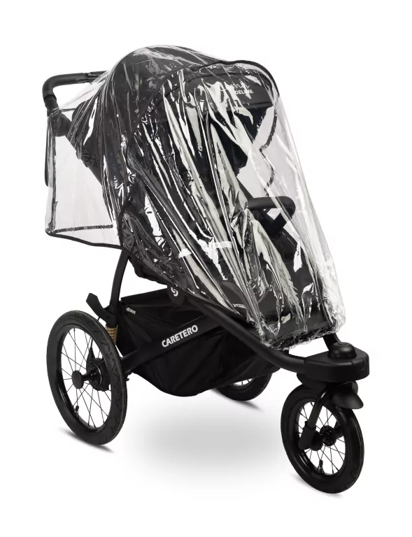 Caretero Lima Deluxe wózek spacerowy czarny - tantis.pl
