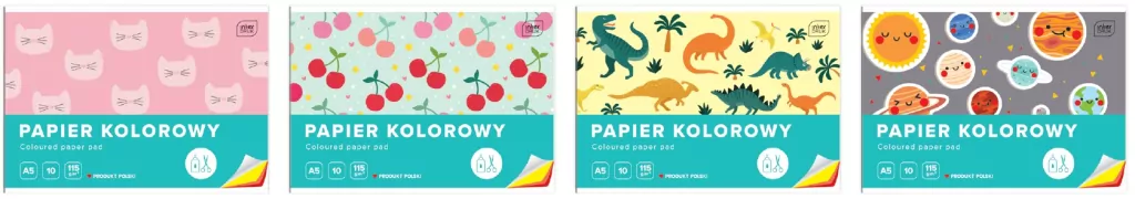Zeszyt papierów kolorowych A5/10K - tantis.pl