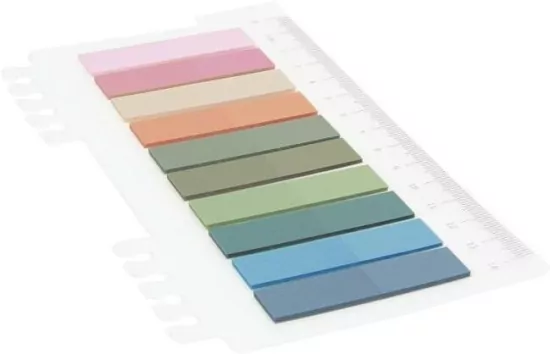 Zakładki indeksujące plastikowe 10x20 12mmx45mm