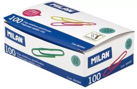 Spinacze winylowane 33 mm. Pudełko 100 sztuk - tantis.pl