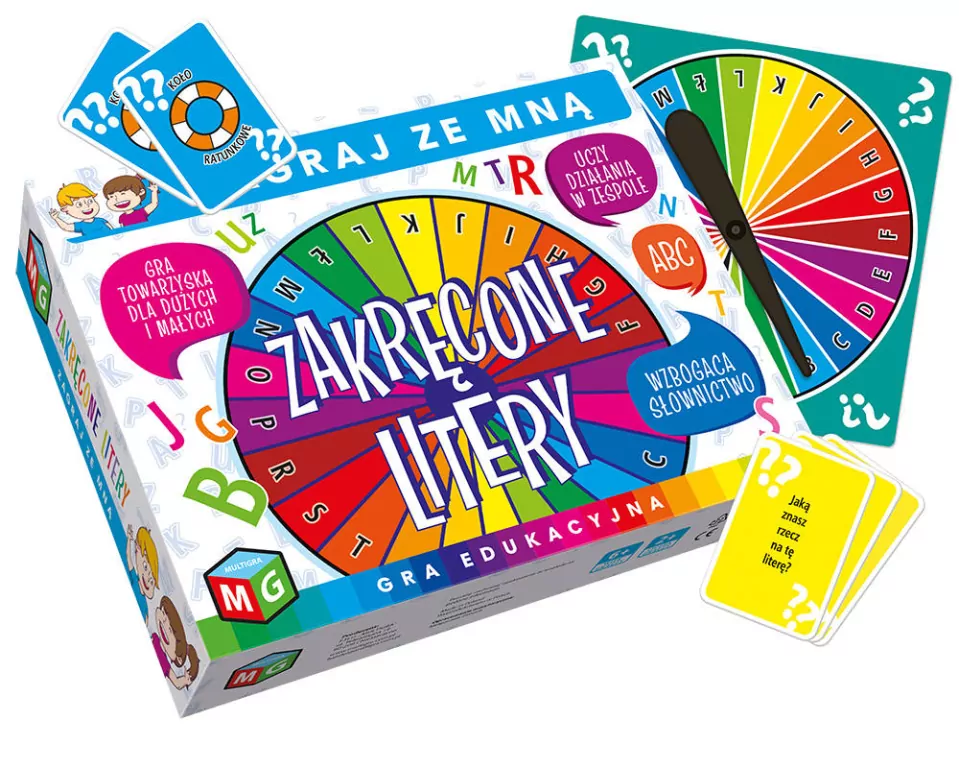 Multigra. Zakręcone litery. Gra edukacyjna - tantis.pl