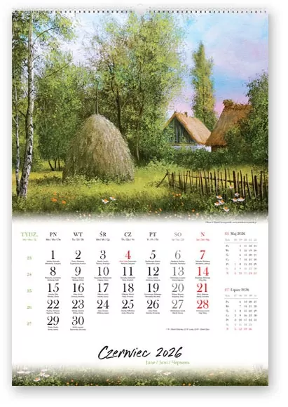 Kalendarz Polska w malarstwie 2026 reklamowy - tantis.pl