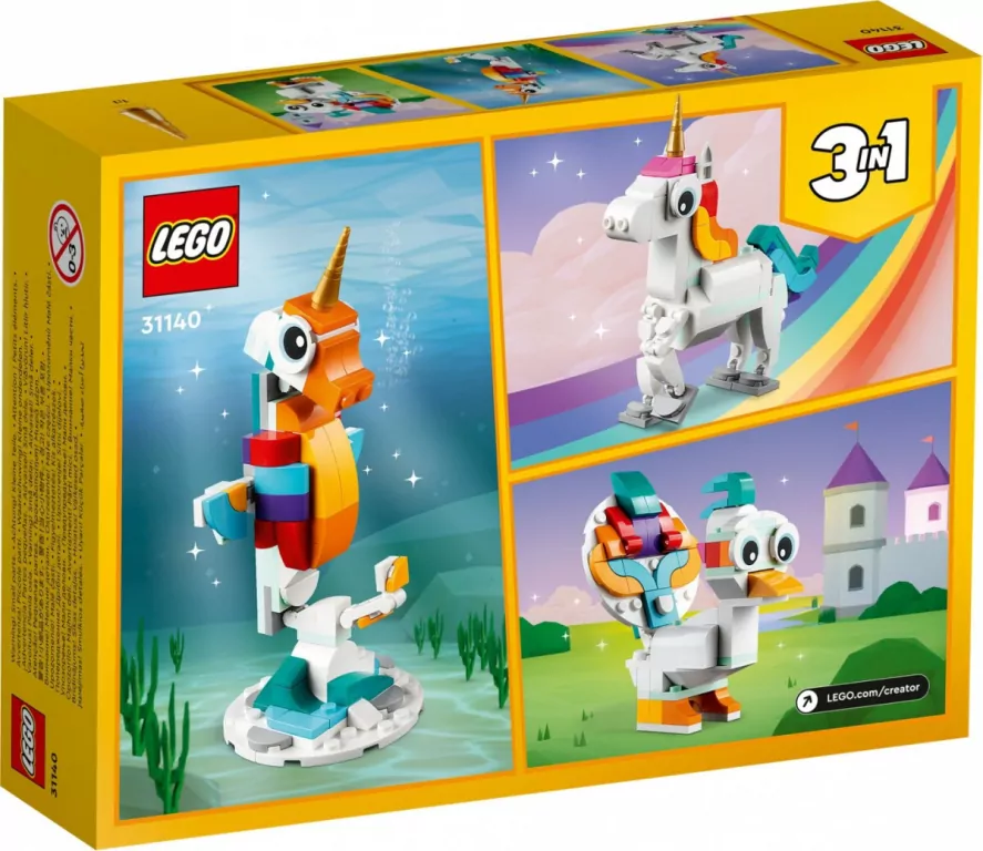 LEGO® Creator. Magiczny jednorożec. 31140 - tantis.pl