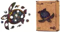 Puzzle drewniane eko 68. Długowieczny żółw - tantis.pl