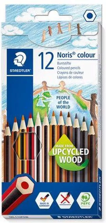 Staedtler. Kredki sześciokątne. Noris colour, 12 kolorów - tantis.pl