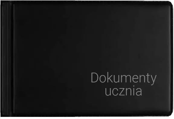 Okładka na dokumenty ucznia, czarna - tantis.pl