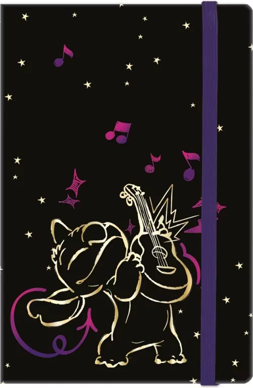 Notes A5 80k. linia z gumką Disney Gold Stitch wzór 2 - tantis.pl