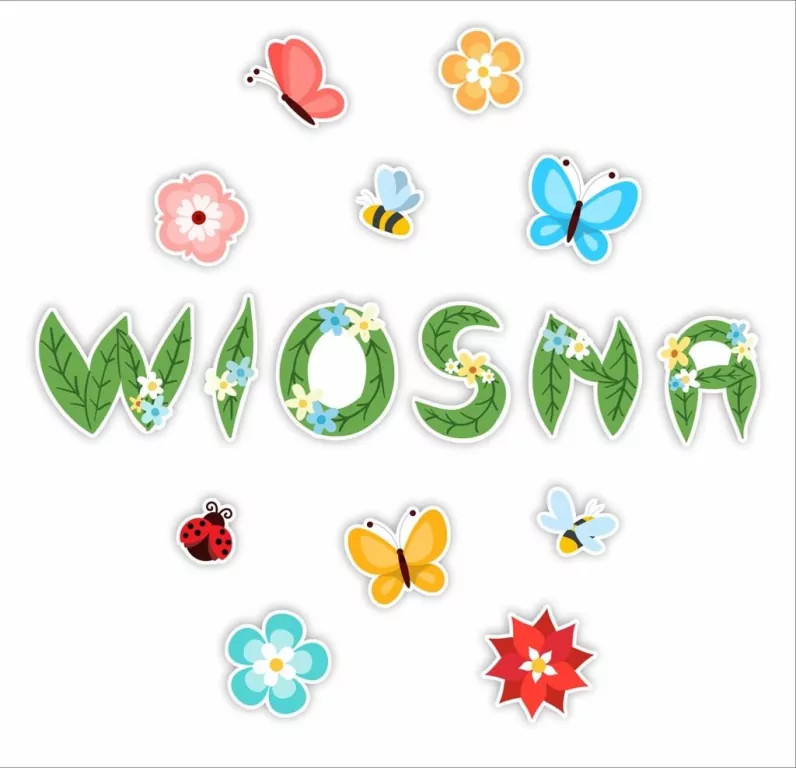 Napis dekoracyjny jednostronny - Wiosna 02 16el - tantis.pl