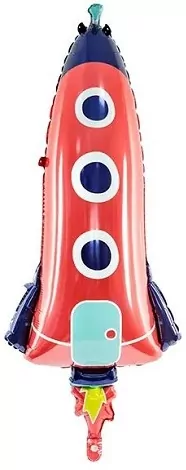 Balon foliowy Rakieta 44x115cm MIX - tantis.pl