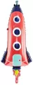 Balon foliowy Rakieta 44x115cm MIX - tantis.pl