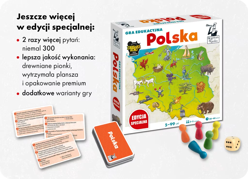 Kapitan Nauka. Polska. Gra edukacyjna - tantis.pl