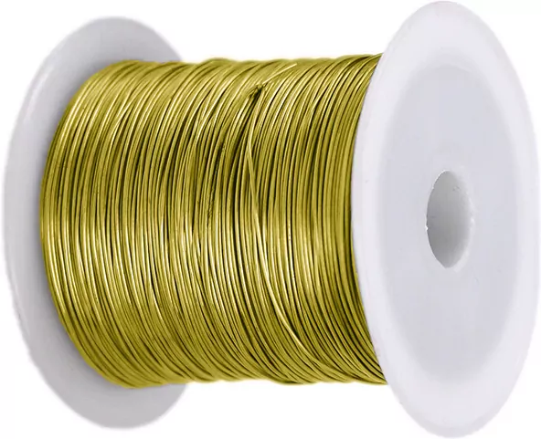 Drucik florystyczny 0,3mm 20m złoty - tantis.pl