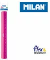 Linijka Milan 30 cm różowa - tantis.pl