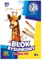 Blok rysunkowy A3/20K 90g  ASTRA - tantis.pl