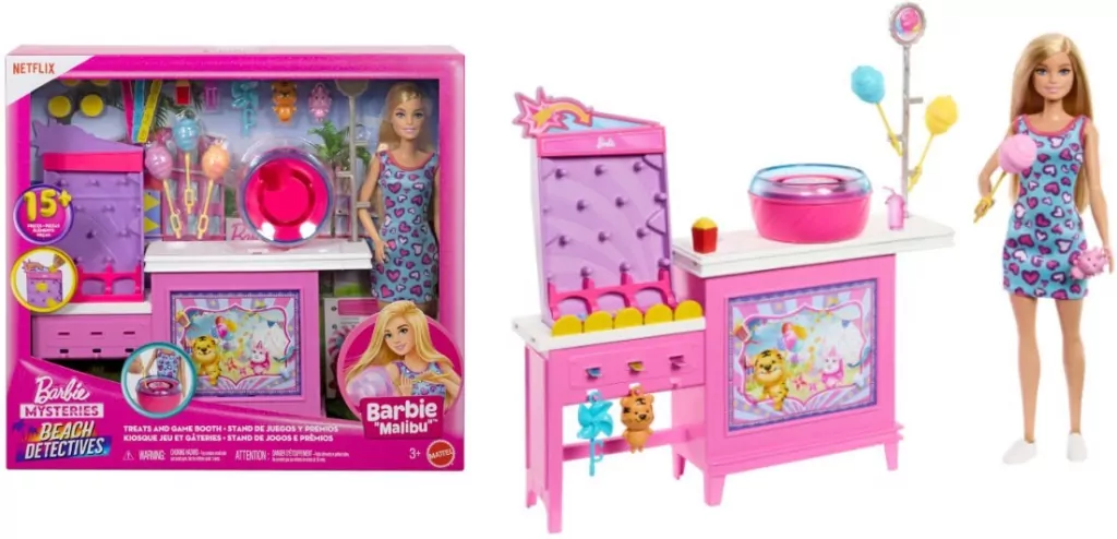 Barbie Plażowi Detektywi Stoisko z grą i watą - tantis.pl