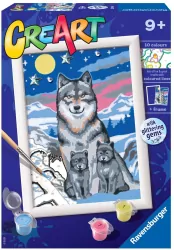 CreArt dla dzieci Malowanie po numerach Wilk