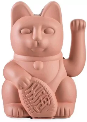 Kot szczęścia. Różowy 15cm