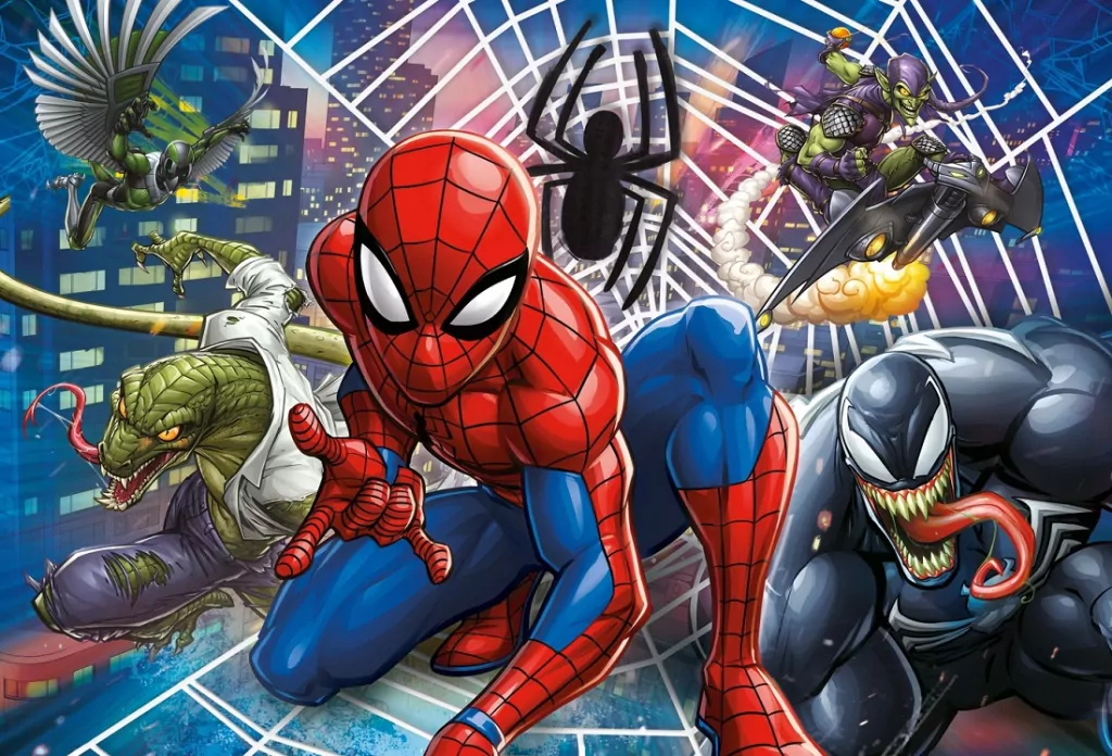 Puzzle 60 maxi. SuperColor Spiderman. 26444 - tantis.pl