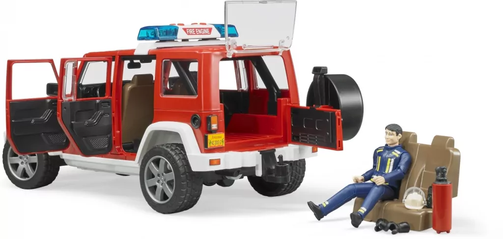 Jeep Wrangler Unlimited Rubicon. Straż Pożarna z figurką - tantis.pl