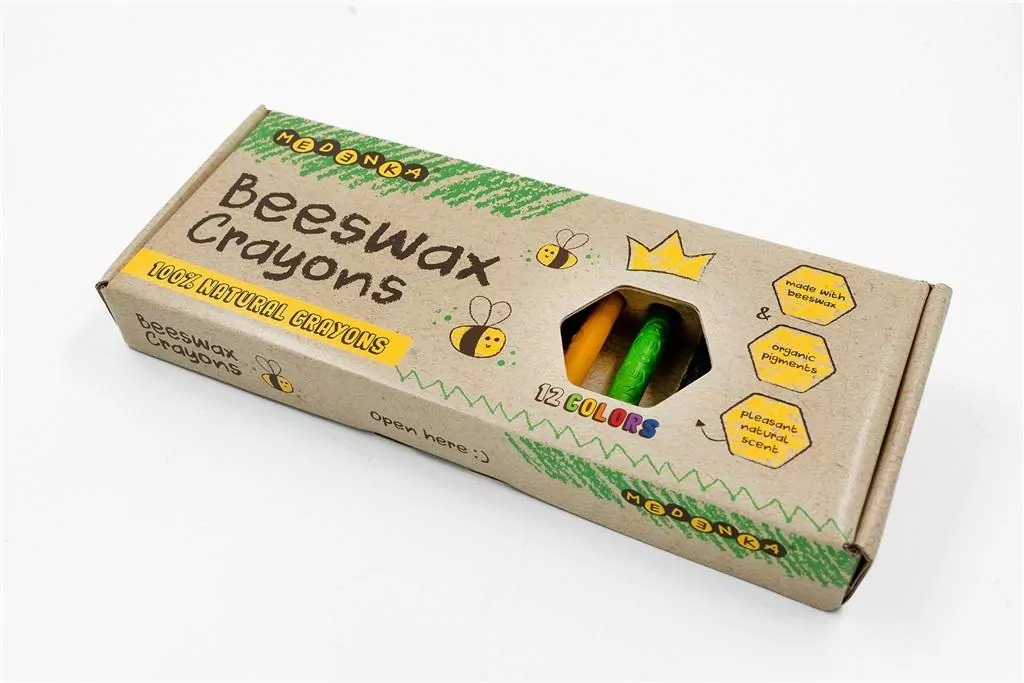 Kredki z wosku pszczelego Classic 12 kolorów - tantis.pl