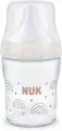 NUK. Perfect Match. Butelka. 120 ml. Z silikonowym smoczkiem. Tęcza - tantis.pl