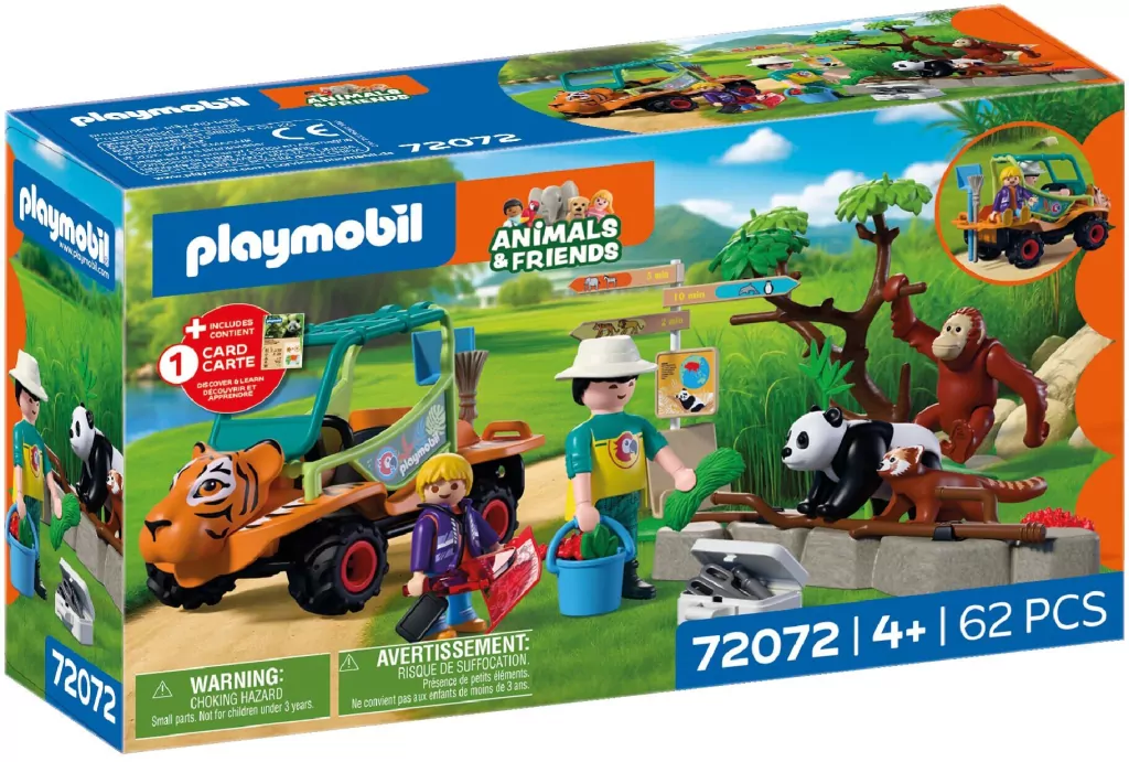 Playmobil Zoo Opiekun zwierząt z pojazdem 72072 - tantis.pl