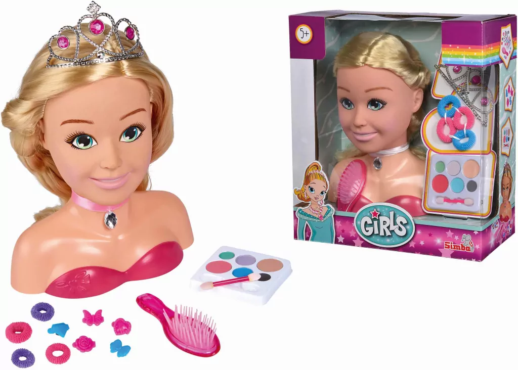 Duża głowa księżniczki do stylizacji 26cm - tantis.pl