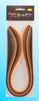 Paski do quillingu 10mmx50cm brązowe, 100 sztuk - tantis.pl