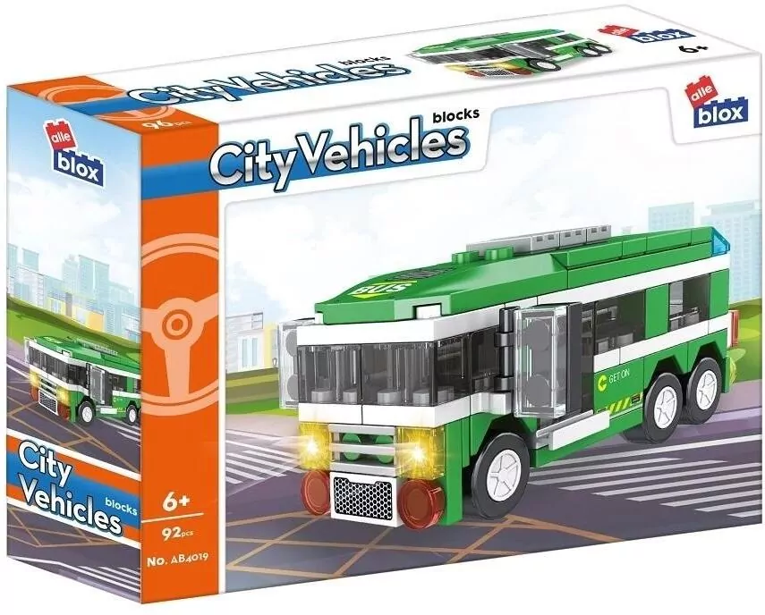 City Vehicles. Autobus. Klocki konstrukcyjne - tantis.pl