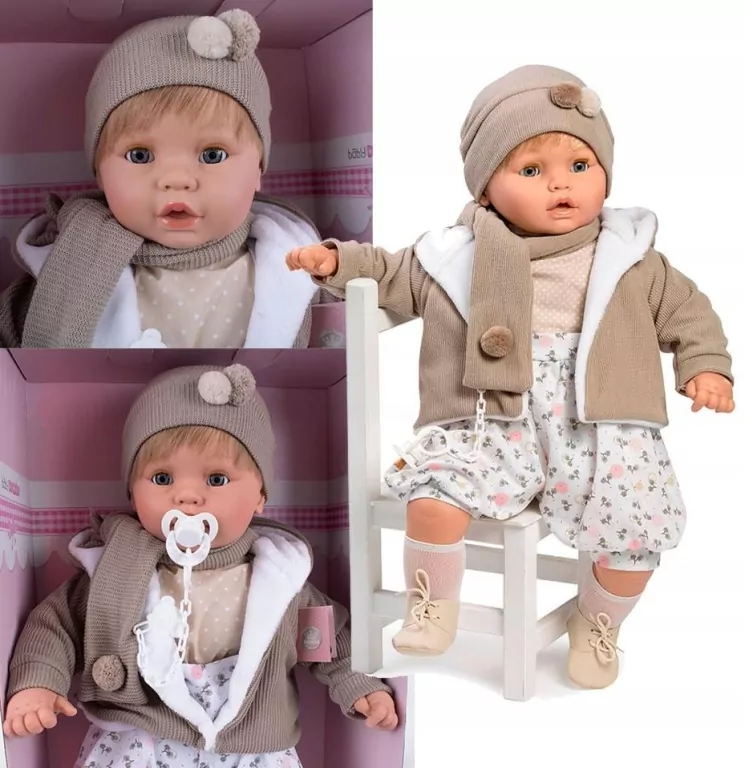 Lalka hiszpańska chłopczyk Dulzon w ubranku 62cm - tantis.pl