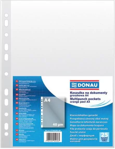 Koszulki na dokumenty A4 groszkowe, 25 sztuk - tantis.pl