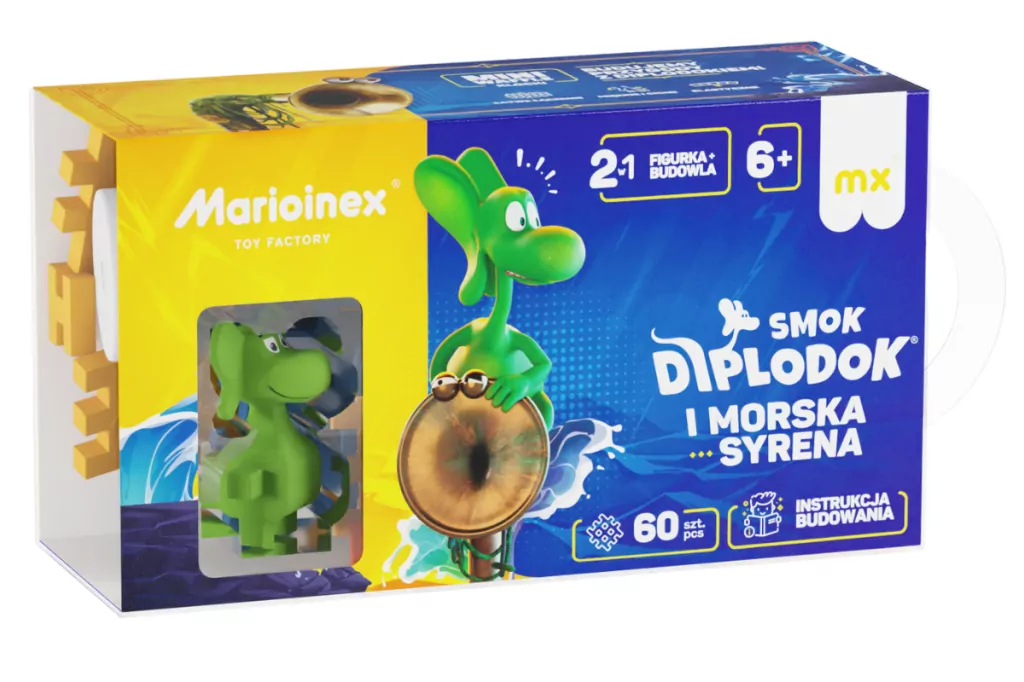 Mini Waffle 60el Smok Diplodok i Morska Syrena - tantis.pl